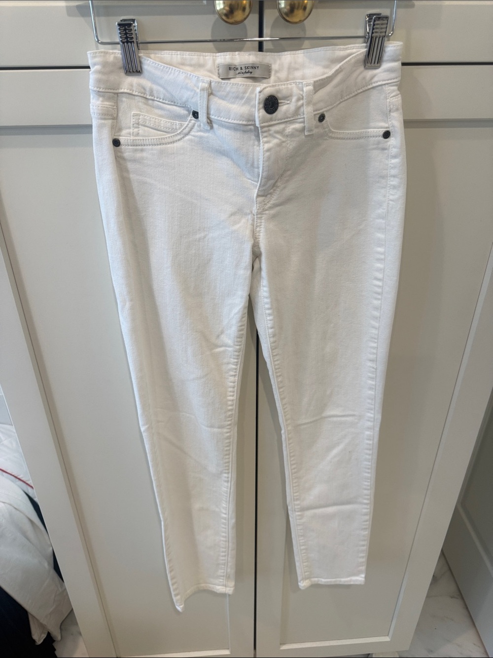 Rich & Skinny White Skinny Jeans - Classic Five-Pocket